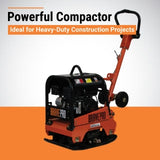 Brave Reversible Plate Compactor | 15 In. | Wheel Kit | Honda GX160 BRPRP210H