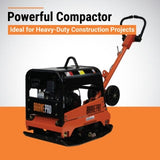 Brave Reversible Plate Compactor | 20 In. | Wheel Kit | Honda GX200 BRPRP220H