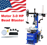 Mayflower 3.0 HP New Double Assist Arms Tire Changer Wheel Changers Machine Combo 988 680
