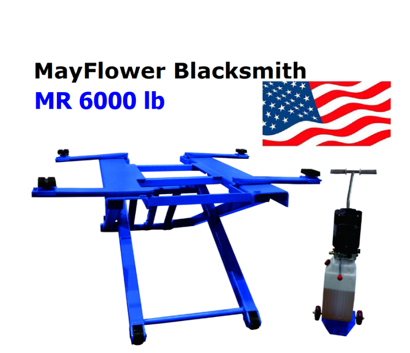 Mayflower Blacksmith Portable Mid Rise Scissor Car Truck Lift 6000 lb MR 6000