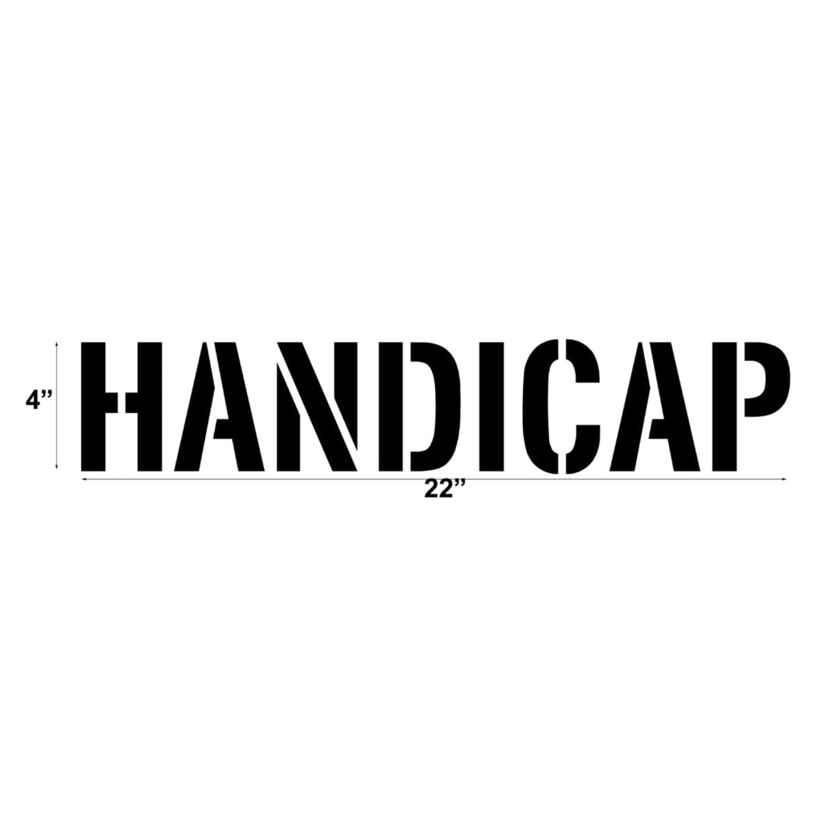 Newstripe HANDICAP Word Stencil