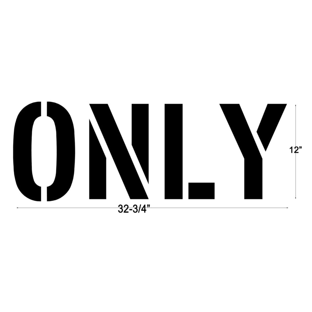 Newstripe ONLY Word Stencil