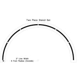 Newstripe Basketball 6 ft Center Circle Stencil