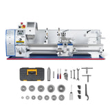 MechMaxx 1.5‘’ Spindle Bore Metal Lathe Machine 10'' x 30'' High Precision Brushless Motor Benchtop 0-2000 RPM  Variable Speed Metal Working Machine 1.5HP Small Lathe without Stand 1030V