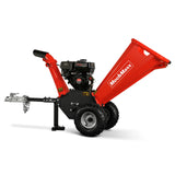 MechMaxx 4 inch DUCAR 212cc 7hp Gas Engine Powered Wood Chipper with Towbar,  GS650