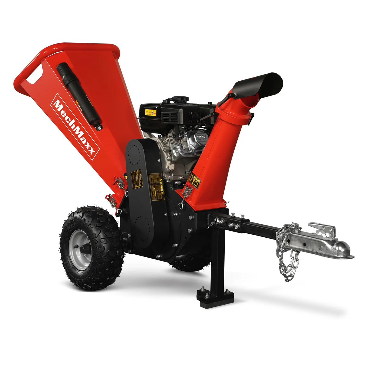 MechMaxx 4 inch DUCAR 212cc 7hp Gas Engine Powered Wood Chipper with Towbar,  GS650