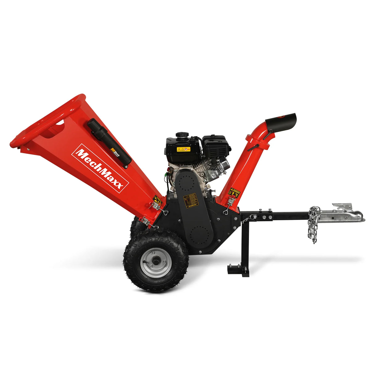 MechMaxx 4 inch DUCAR 212cc 7hp Gas Engine Powered Wood Chipper with Towbar,  GS650