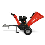 MechMaxx 4 inch DUCAR 212cc 7hp Gas Engine Powered Wood Chipper with Towbar,  GS650