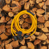25' Heavy Duty L5-30P to (3) 5-20R Power Cord With Storage Strap