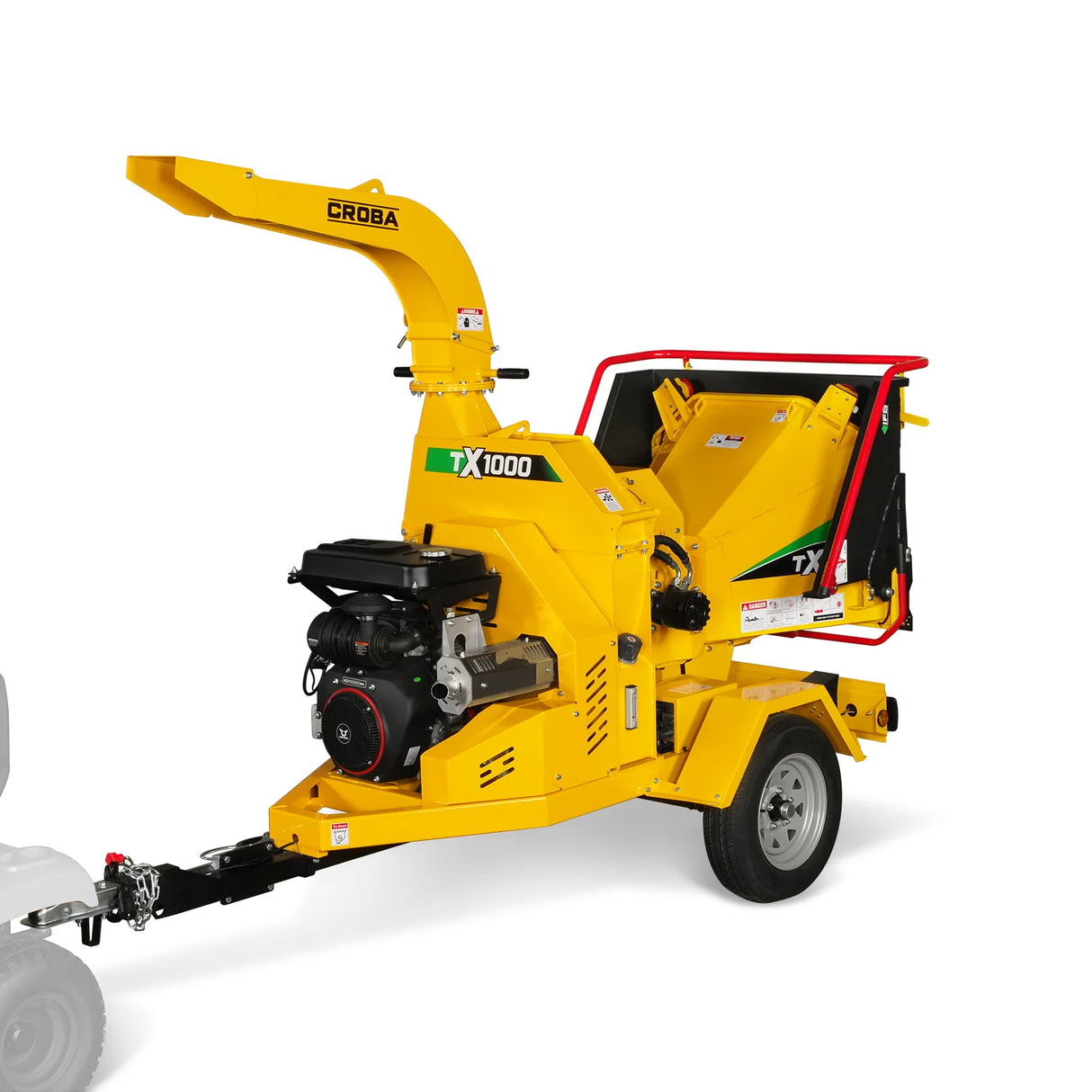 MechMaxx 35hp 1000cc ZONSEN E-Start 8 inch Gas Powered Commerical Wood Chipper with Intelligent Hydraulic Feeding System ,  CROBA TX1000