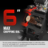MechMaxx 6 inch E-start ZONSEN 420cc 13.4hp Gasoline Engine Powered Drum Wood Chipper ,  P4206
