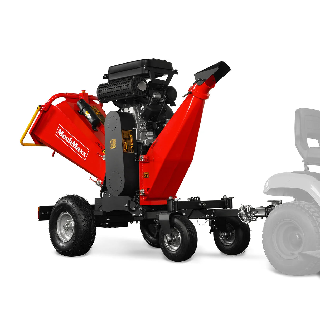MechMaxx 8 inch ZONSEN E-Start 1000cc 35hp Gas Powered 4 - Wheel Drum Wood Chipper with Taillight ,  B200