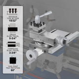 MechMaxx Metal Lathe Machine with DRO 11'' x 30'' High Precision Benchtop 0-2000 RPM Brushless Motor Variable Speed Metal Working Machine 2HP Small Lathe without Stand 1130VD