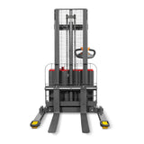 2640lbs Electric Straddle Stacker,  98" Lift,  Adjustable Legs & Forks,  F26-98SLA