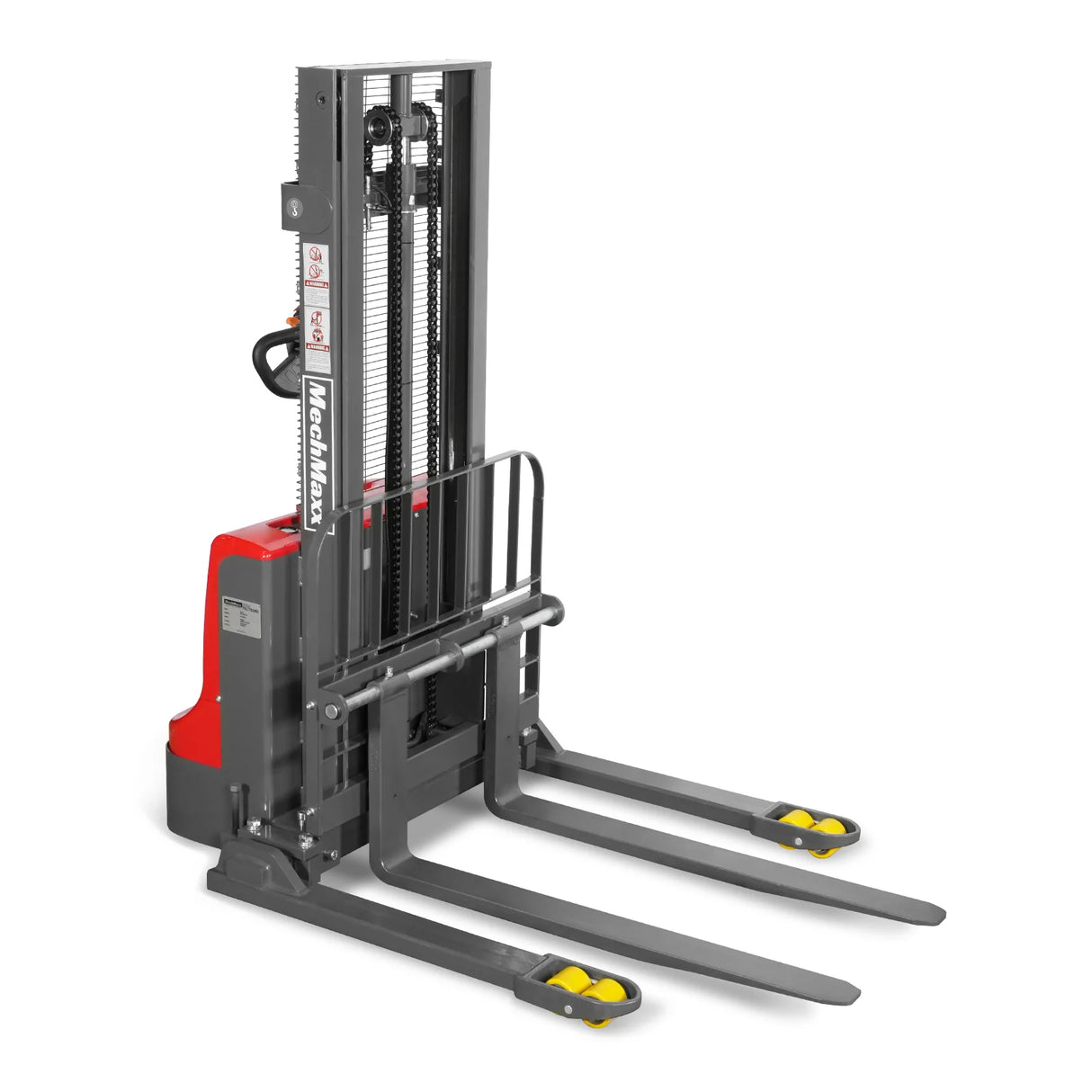 2640lbs Electric Straddle Stacker,  98" Lift,  Adjustable Legs & Forks,  F26-98SLA
