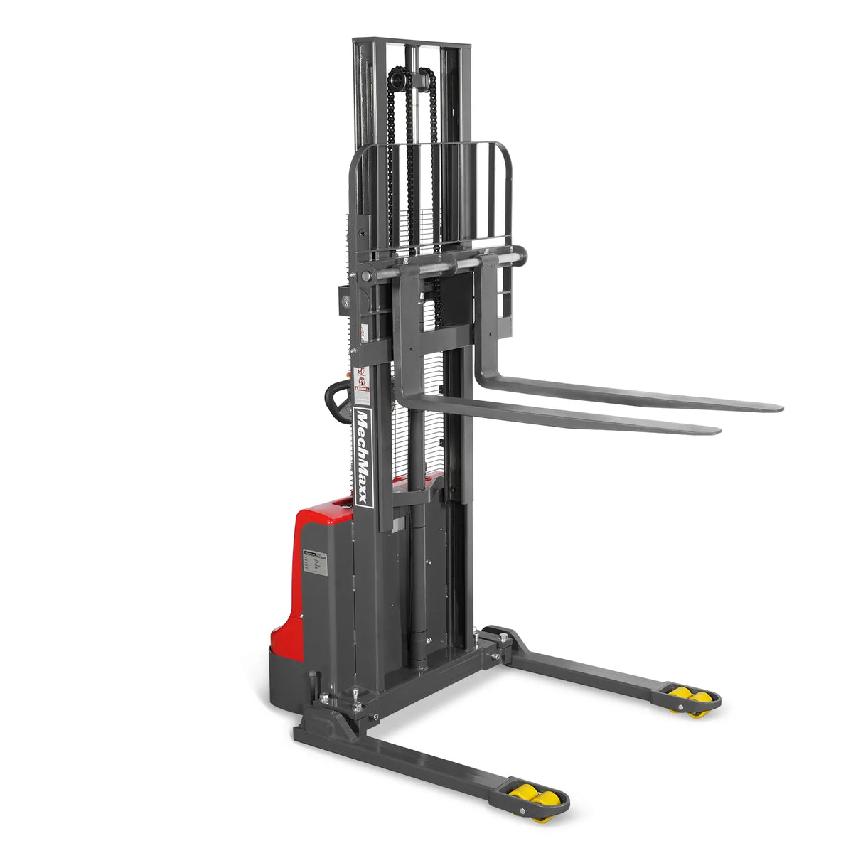 2640lbs Electric Straddle Stacker,  98" Lift,  Adjustable Legs & Forks,  F26-98SLA