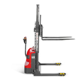 2640lbs Electric Straddle Stacker,  98" Lift,  Adjustable Legs & Forks,  F26-98SLA