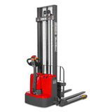 3300lbs Electric Straddle Stacker,  138" Lift,  Adjustable Legs & Forks,  F33-138SLA