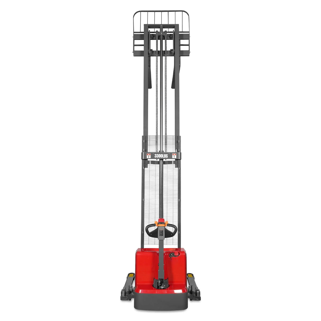 3300lbs Electric Straddle Stacker,  138" Lift,  Adjustable Legs & Forks,  F33-138SLA
