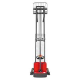 3300lbs Electric Straddle Stacker,  138" Lift,  Adjustable Legs & Forks,  F33-138SLA