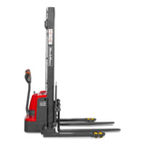 3300lbs Electric Straddle Stacker,  138" Lift,  Adjustable Legs & Forks,  F33-138SLA