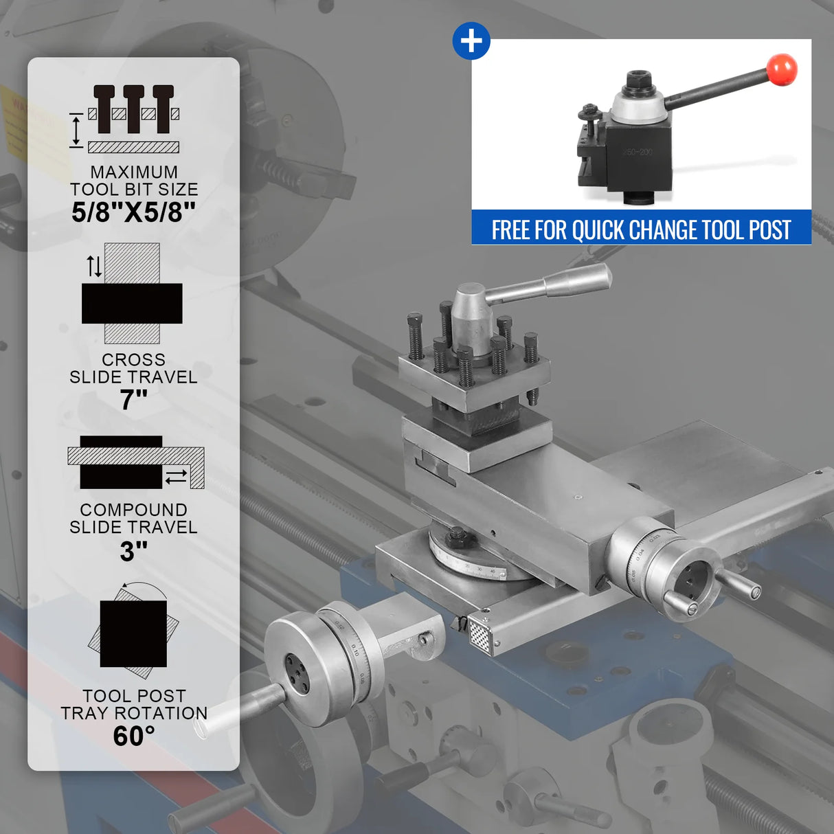 MechMaxx 14" x 40" Industrial Metal Lathe Machine with Variable Speed DRO Gunsmith Gearhead Precision Turning Drilling Belt Drive 1440GV
