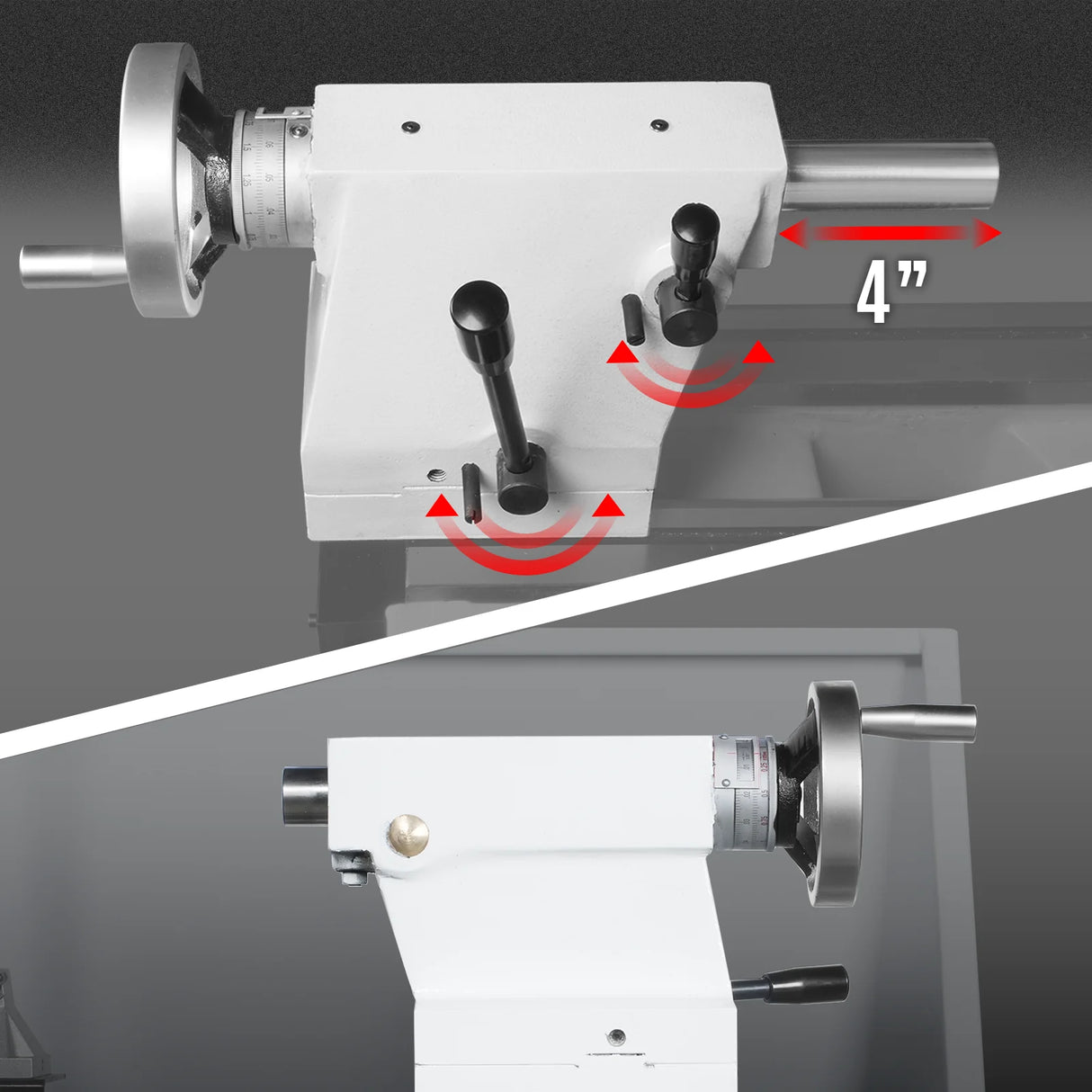 MechMaxx 14" x 40" Industrial Metal Lathe Machine with Variable Speed DRO Gunsmith Gearhead Precision Turning Drilling Belt Drive 1440GV