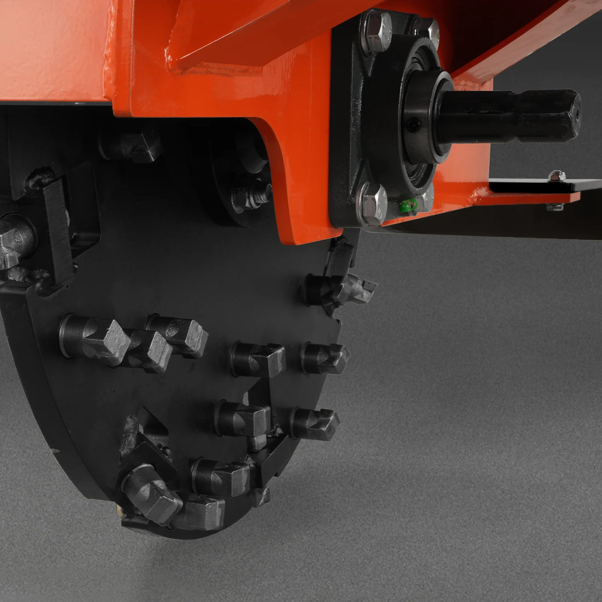 MechMaxx 3-Point PTO Stump Grinder with 34 Carbide Teeth (PTO Shaft Included with Slip Clutch), for 15-45HP Tractor, SG24 – Orange