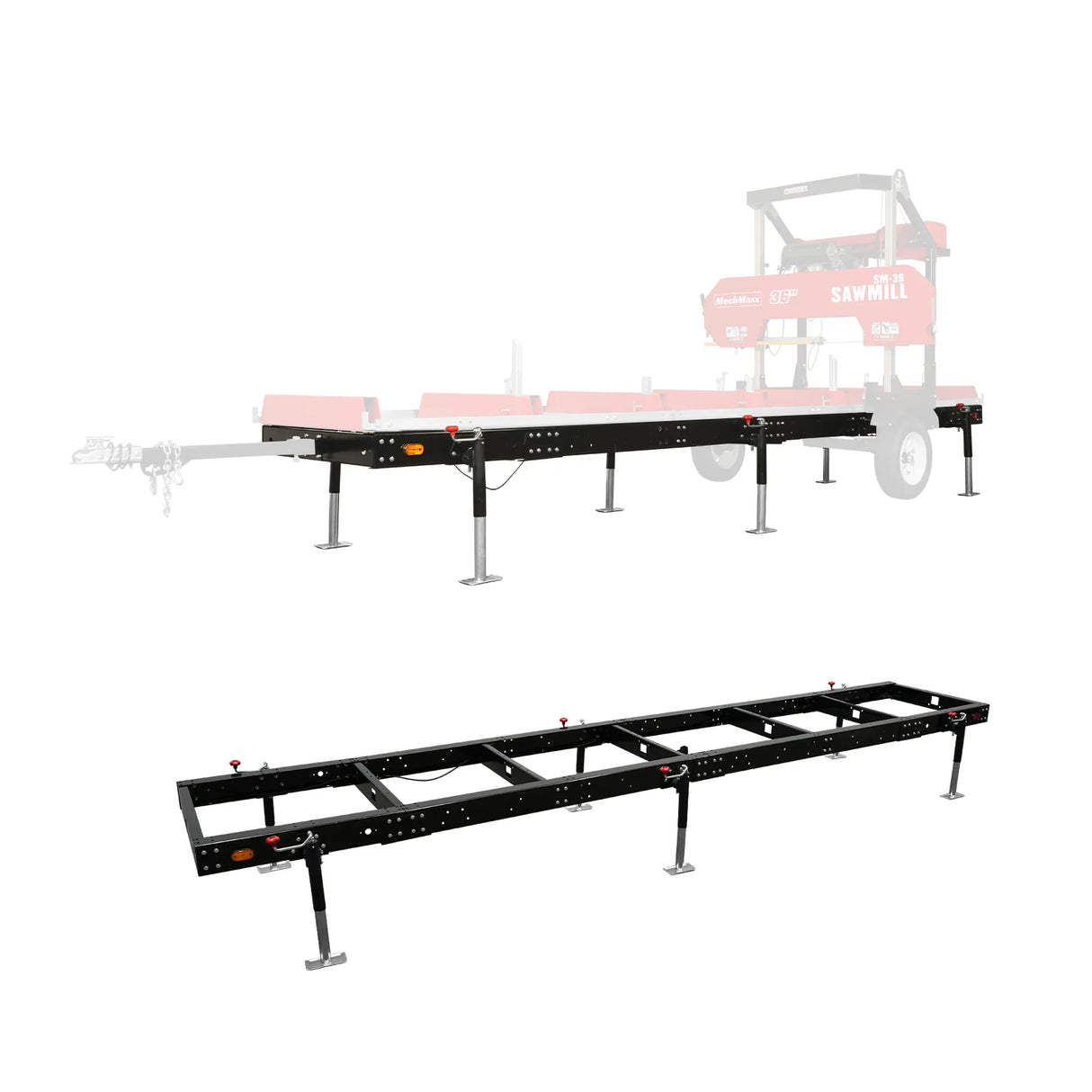 SM-36MAX; SM-36HMAX Trailer Primary Sub-Frame, 20' Track Length
