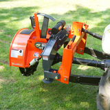 MechMaxx 3-Point PTO Stump Grinder with 34 Carbide Teeth (PTO Shaft Included with Slip Clutch), for 15-45HP Tractor, SG24PRO – Orange