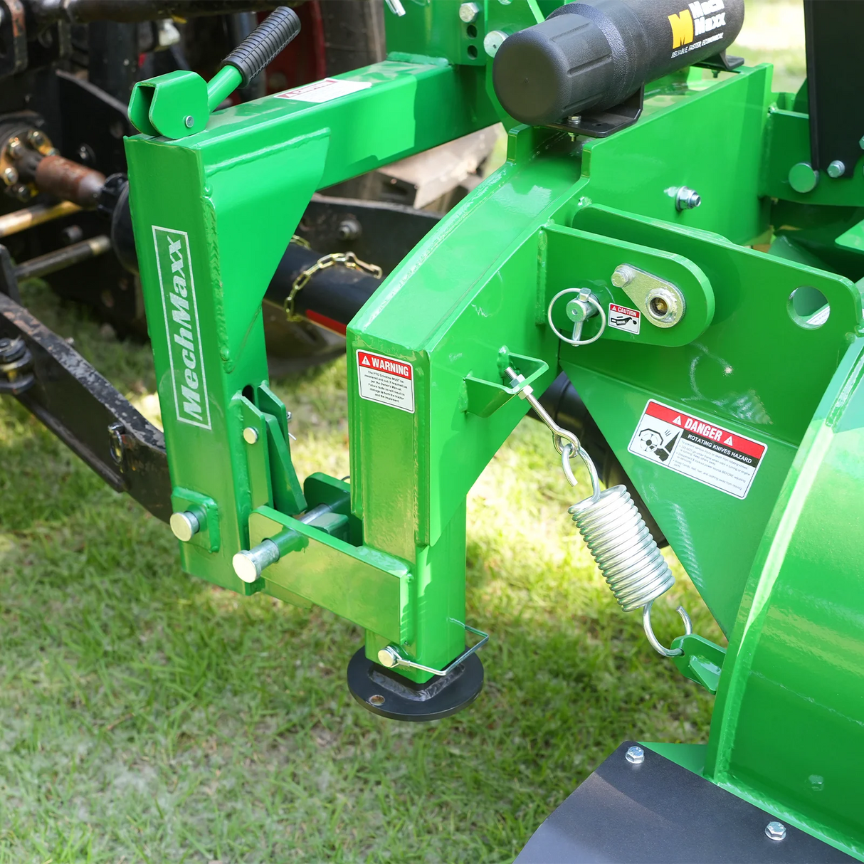 MechMaxx 3-Point PTO Stump Grinder with 34 Carbide Teeth (PTO Shaft Included with Slip Clutch), for 15-45HP Tractor, SG24PRO – Green