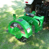 MechMaxx 3-Point PTO Stump Grinder with 44 Carbide Teeth (PTO Shaft Included with Slip Clutch), for 35-80HP Tractor, SG28 – Green