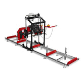 MechMaxx 22" Portable Sawmill, 224cc 7HP DUCAR Gasoline Engine, 18" Board Width, 13' Track Length, SM-22