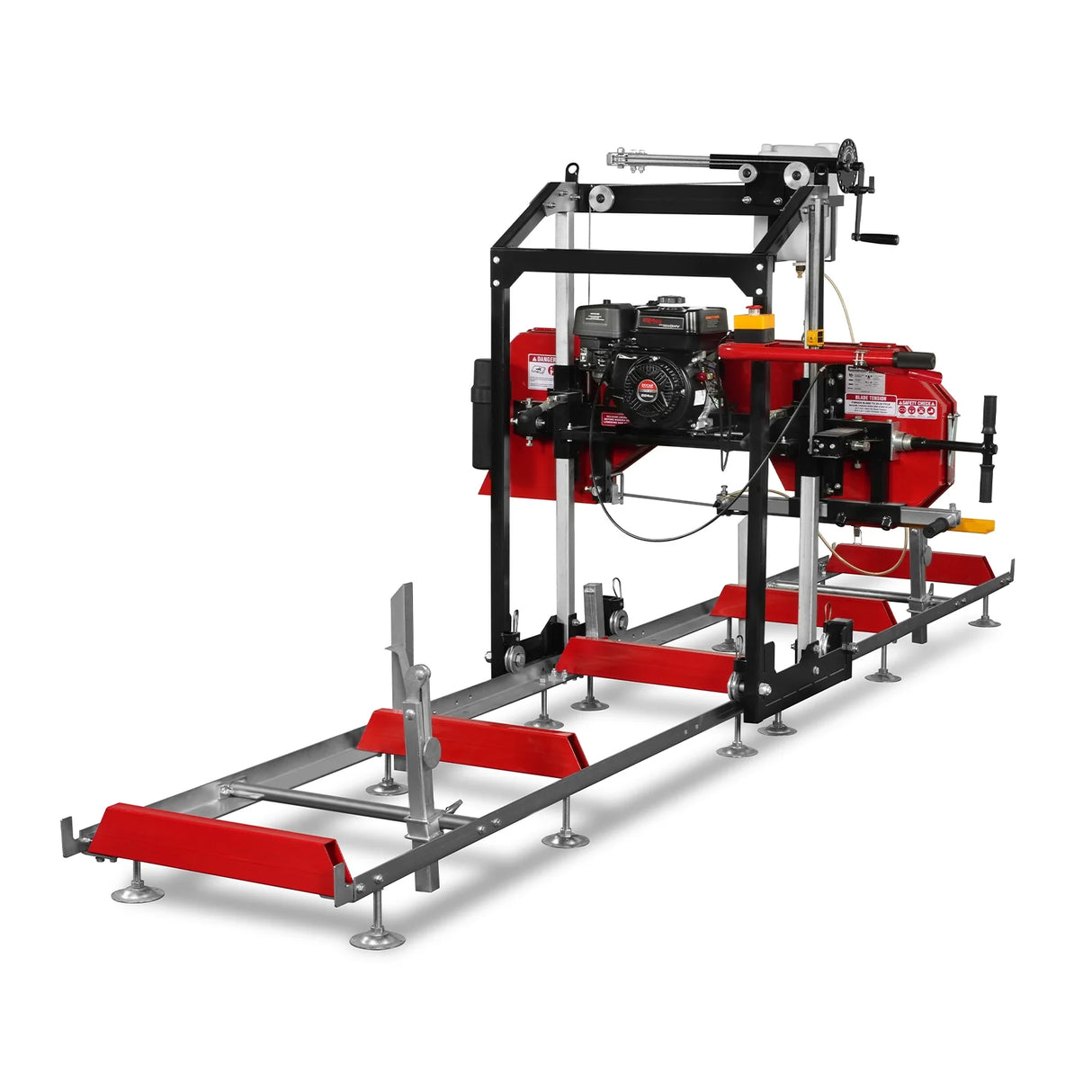 MechMaxx 22" Portable Sawmill, 224cc 7HP DUCAR Gasoline Engine, 18" Board Width, 13' Track Length, SM-22