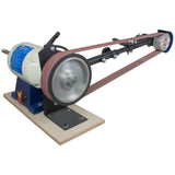 RIKON Belt Sander / Buffer - 2 in x 72 in - 1 HP with 1 in x 8 in Spindle