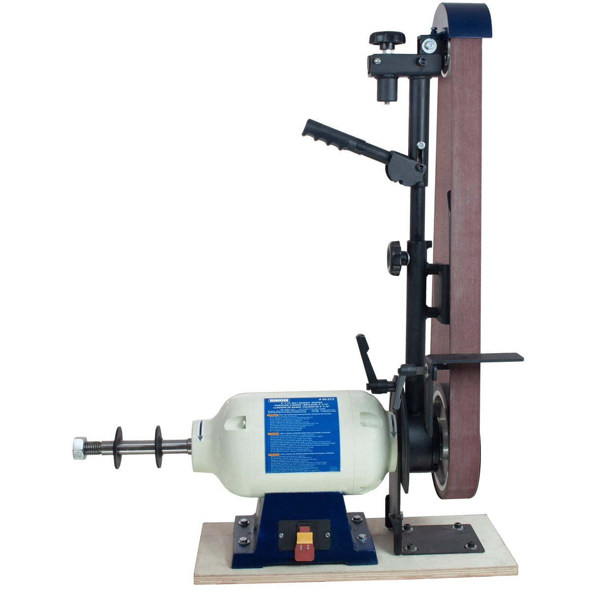 RIKON Belt Sander / Buffer - 2 in x 72 in - 1 HP with 1 in x 8 in Spindle