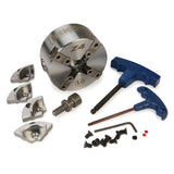 RIKON Z4 4-Jaw Lathe Chuck - Direct Thread - 1-1/4 in x 8 TPI