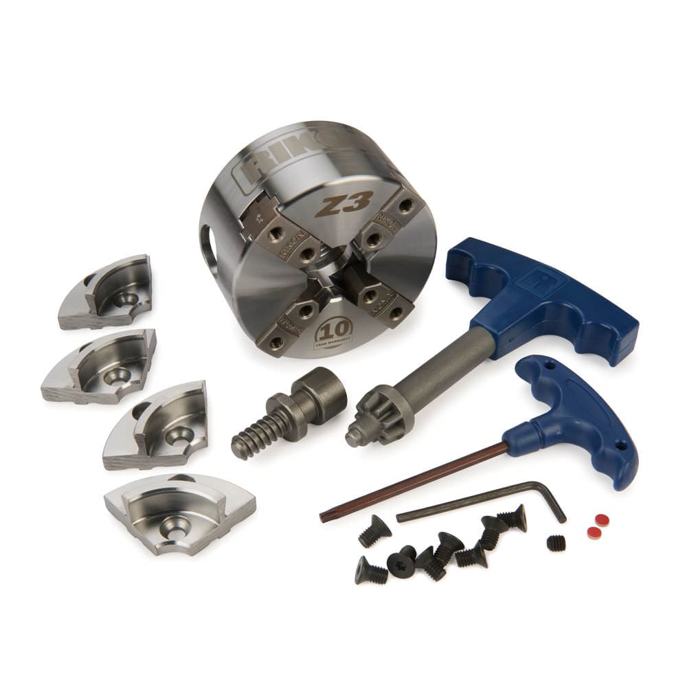 RIKON Z3 4-Jaw Lathe Chuck - Insert Version