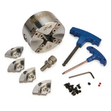 RIKON Z4 4-Jaw Lathe Chuck - Insert Version