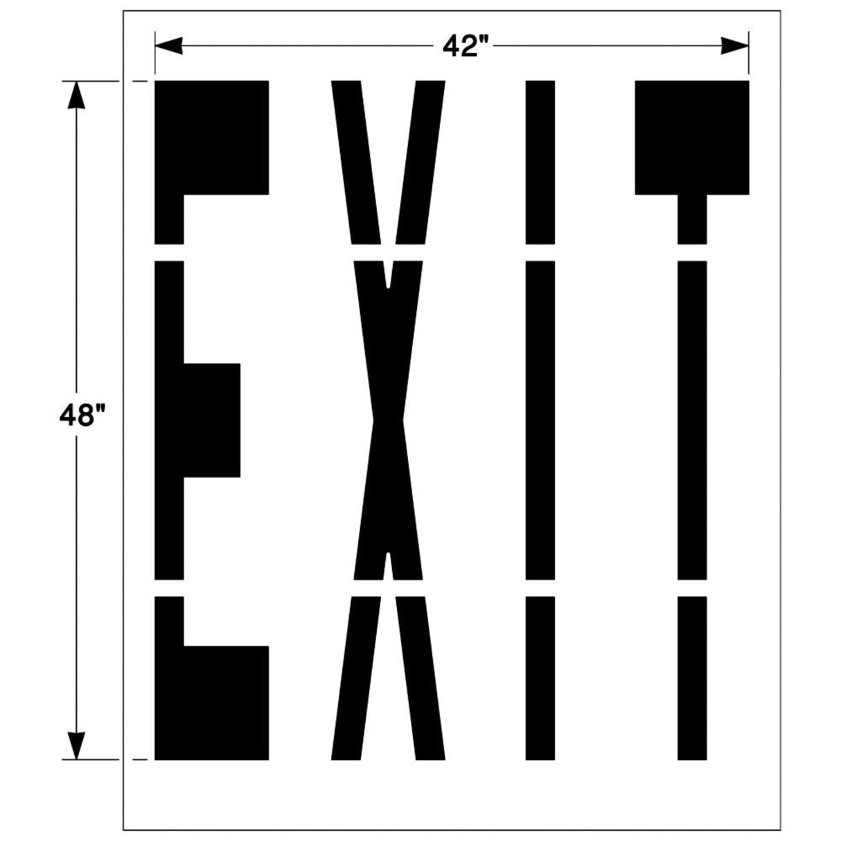Newstripe Federal EXIT Stencil