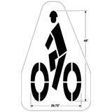 Newstripe Federal Bike with Helmet Symbol Stencil