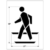 Newstripe Federal Pedestrian Symbol Stencil