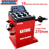 Katool KT-B700 wheel balancer display