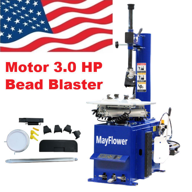 Mayflower 3.0 HP Tire Changer Wheel Changers Machine Combo Balancer Rim 950 600