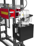 75 Ton H-Frame Electric Hydraulic Shop Press with Hand Winch, 110V Motor, Fully Welded Steel Frame, Safety Guard, HSP75E