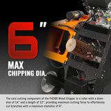 MechMaxx 6 inch E-start ZONSEN 420cc 13.4hp Gasoline Engine Powered Drum Wood Chipper ,  P4206