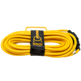 25ft Heavy Duty 5-15P to 5-15R Generator Utility Power Cord With Storage Strap