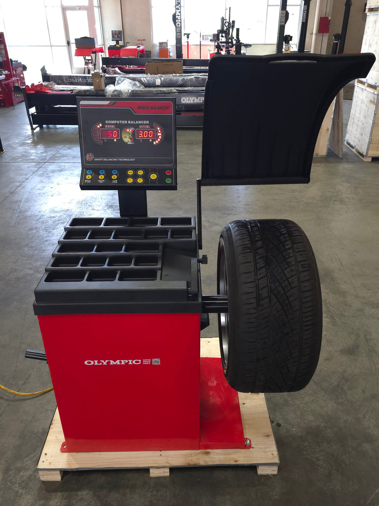 Olympic Equipment Direct-Drive Laser Computerized Wheel Balancer W820