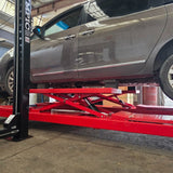 Olympic Equipment 10,000 lb Portable Storage 4-Post Lift with Scissor Jacks 4PXL-10B