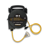 30ft Retractable Extension Cord Reel 5-15P to 4x5-20R